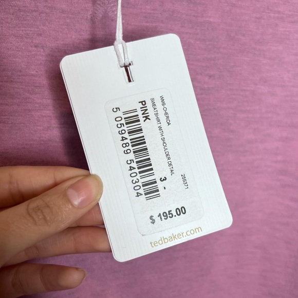 TED BAKER ‘Cherida’ Puff Sleeve Sweatshirt. Size Medium - Picture 15 of 15